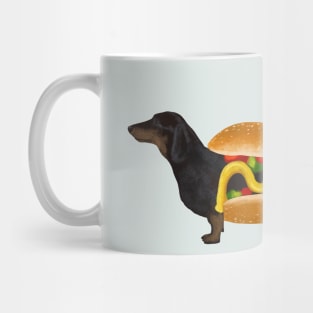 Funny Dachshund Hot Dog Mug